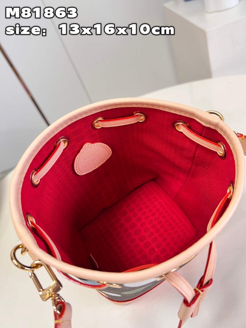 M81863 LV x YK NANO NOé 手袋 LV草間彌生系列mini水桶包