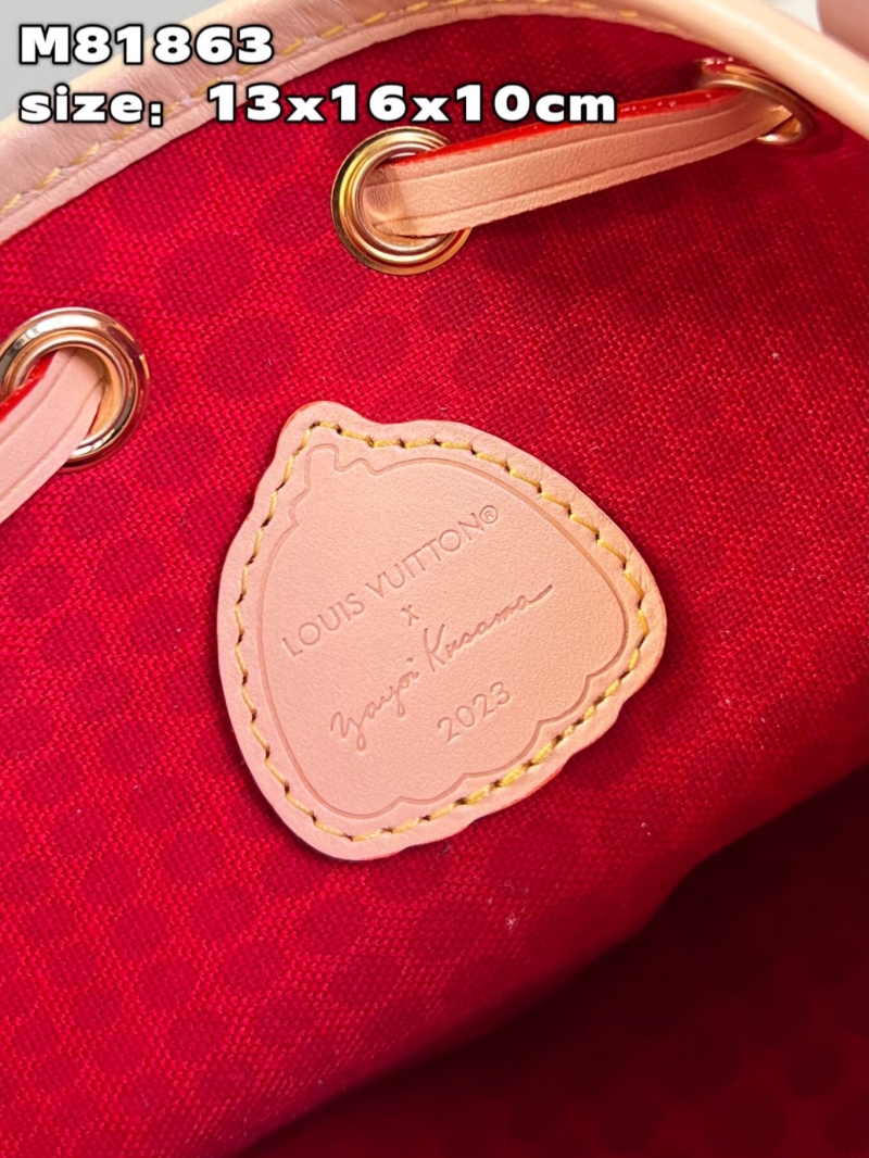 M81863 LV x YK NANO NOé 手袋 LV草間彌生系列mini水桶包