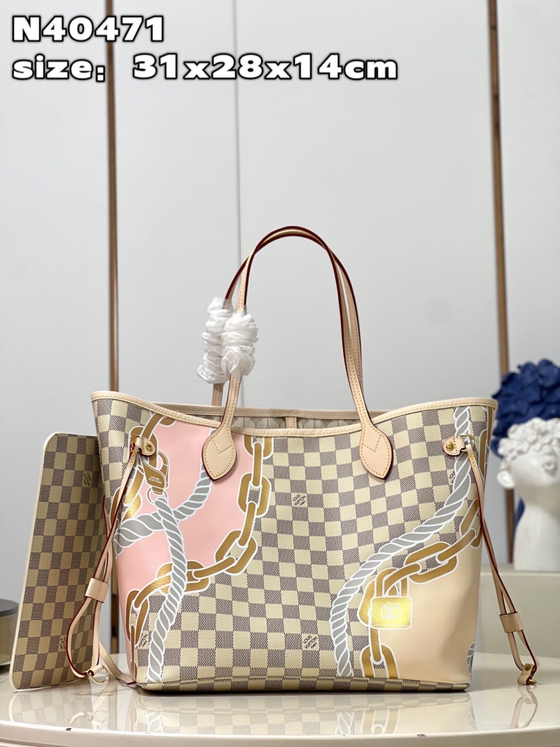 N40471 LV Nautical 系列 NEVERFULL 中號手袋 LV航海印花購物袋