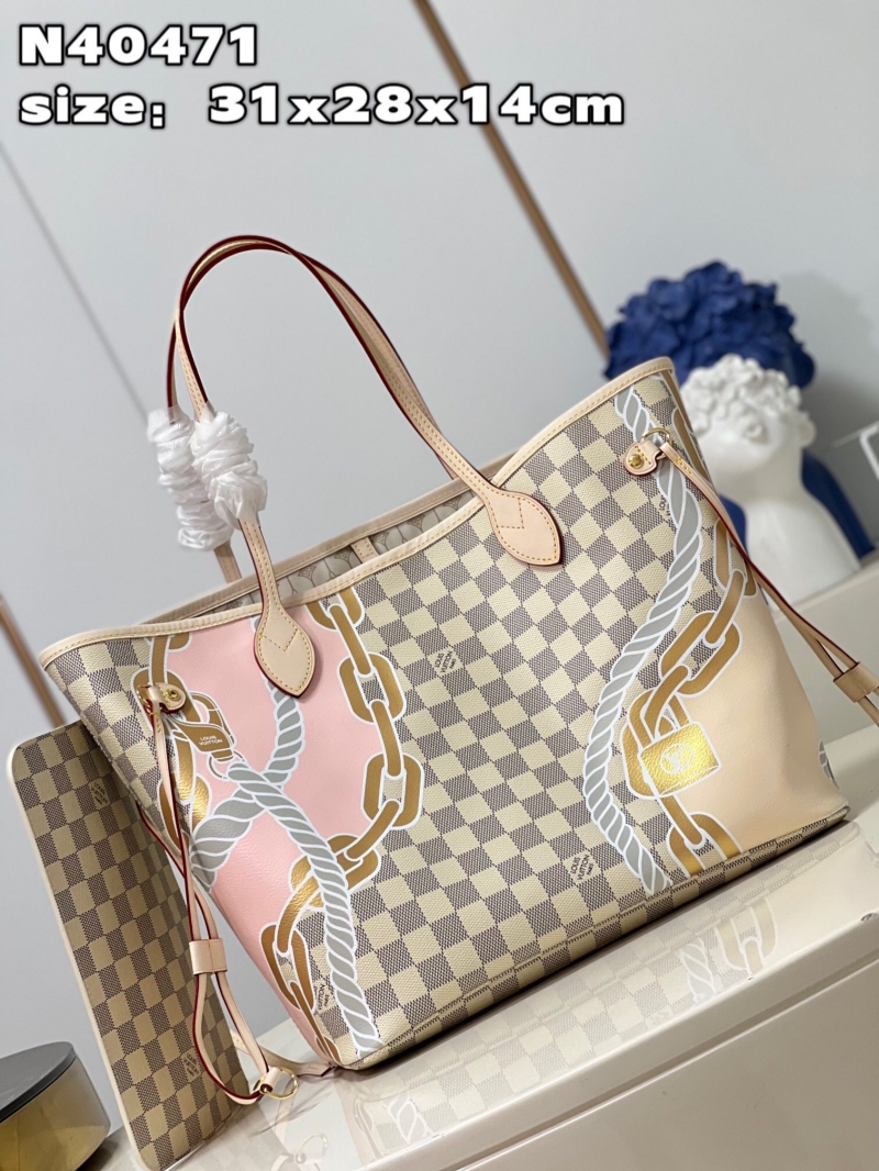N40471 LV Nautical 系列 NEVERFULL 中號手袋 LV航海印花購物袋