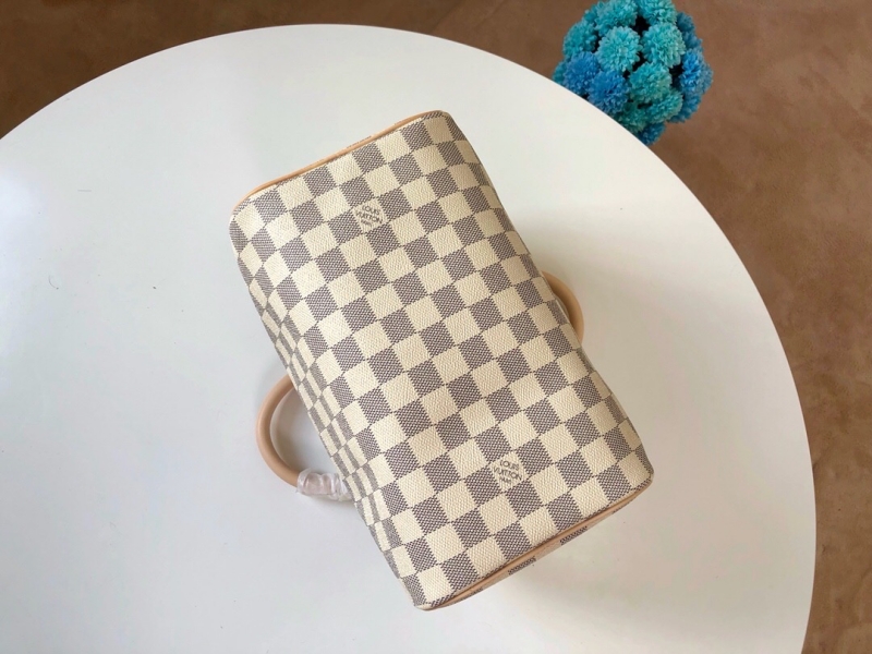 N41371 LV Speedy 25 手袋(無肩帶)Damier Azur 涂層帆布 LV枕頭包