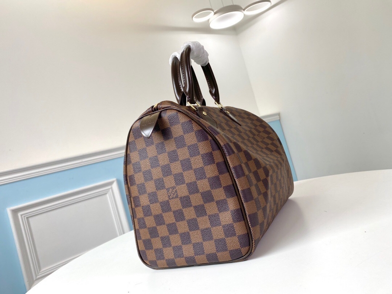 N41363 LV Speedy 35 手袋(無肩帶)Damier Ebene 涂層帆布 LV枕頭包