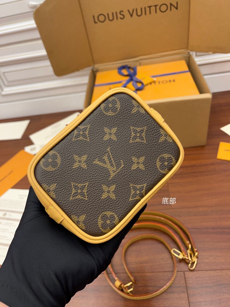 M81266 LV NANO NOE 手袋 Monogram 涂層帆布mini水桶包