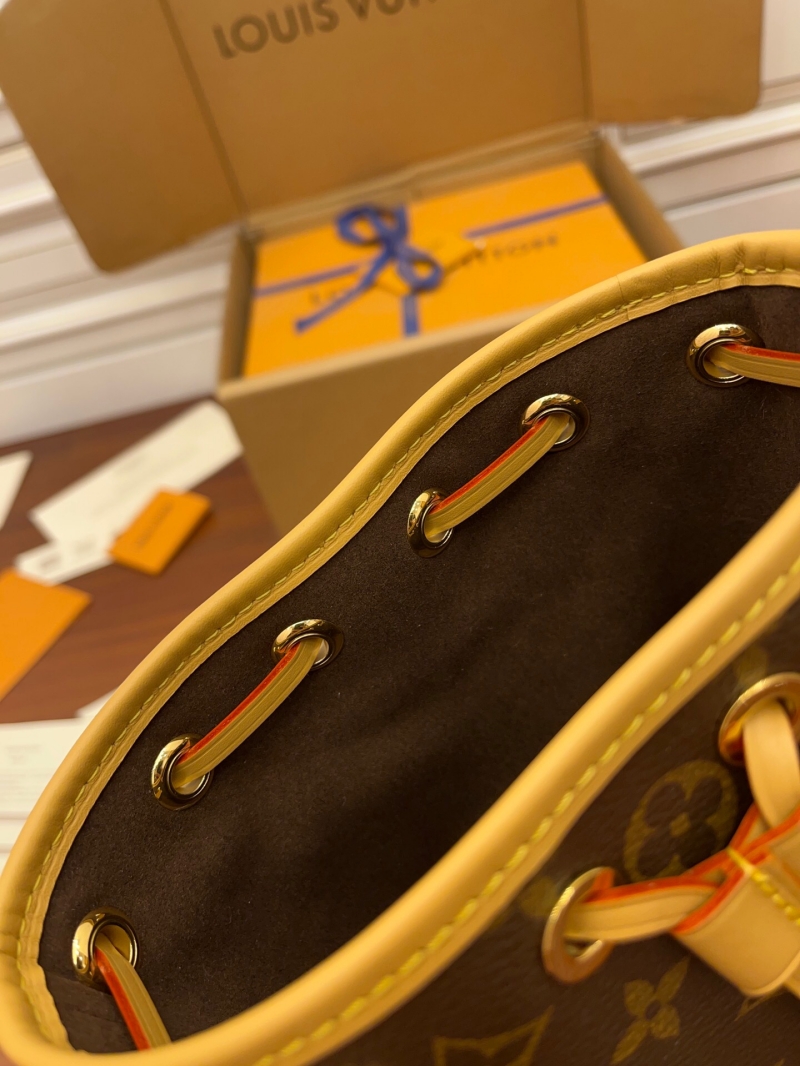 M81266 LV NANO NOE 手袋 Monogram 涂層帆布mini水桶包