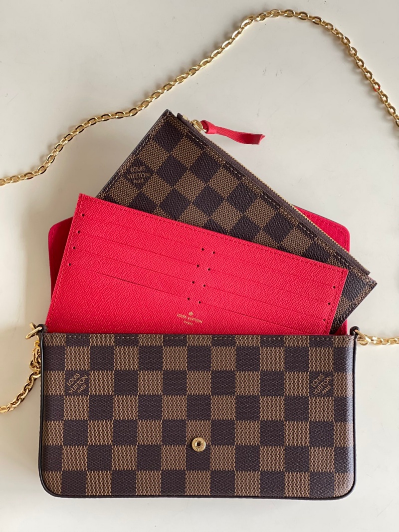 N40492 LV FELICIE POCHETTE 手袋 LV三合一鏈條包 LV三件套 咖格