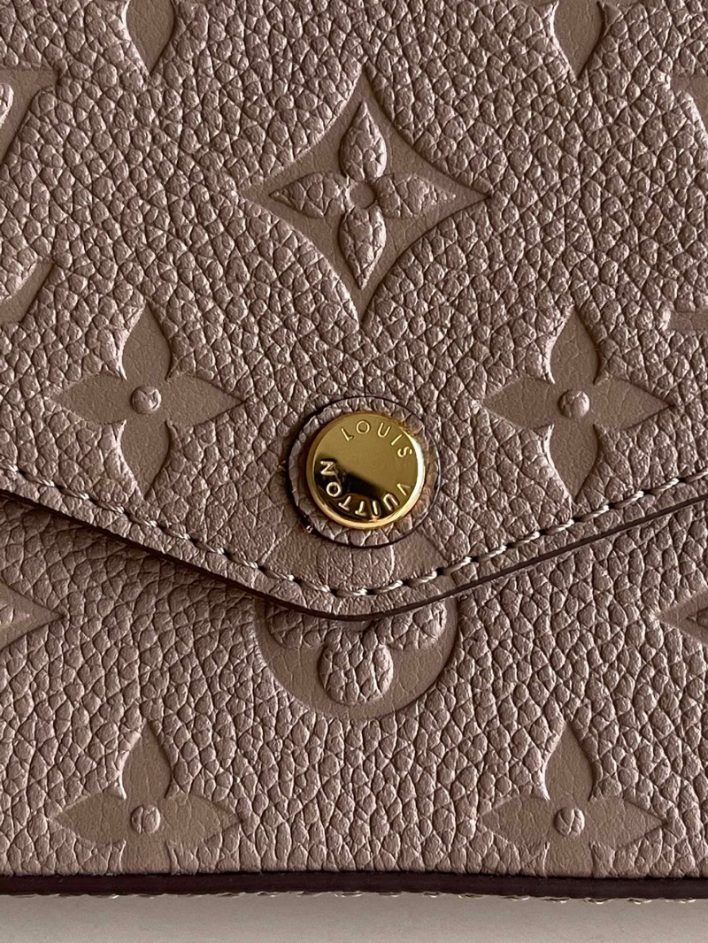 M68697 LV FELICIE POCHETTE 手袋 牛皮壓紋三合一鏈條包 LV三件套 咖啡色