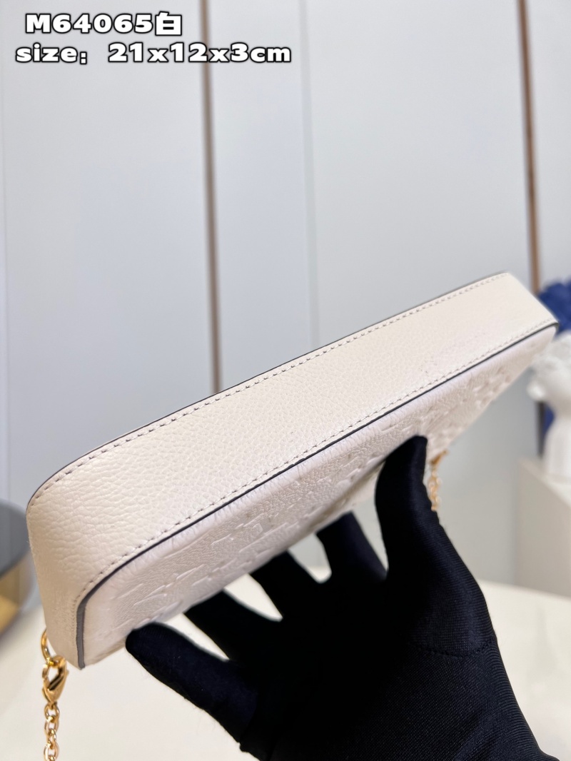 M82363 LV FELICIE POCHETTE 手袋 牛皮壓紋三合一鏈條包 LV三件套 奶白色