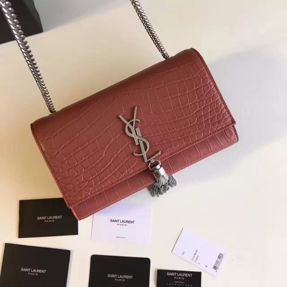 YSL西瓜紅鏈條包SL0007