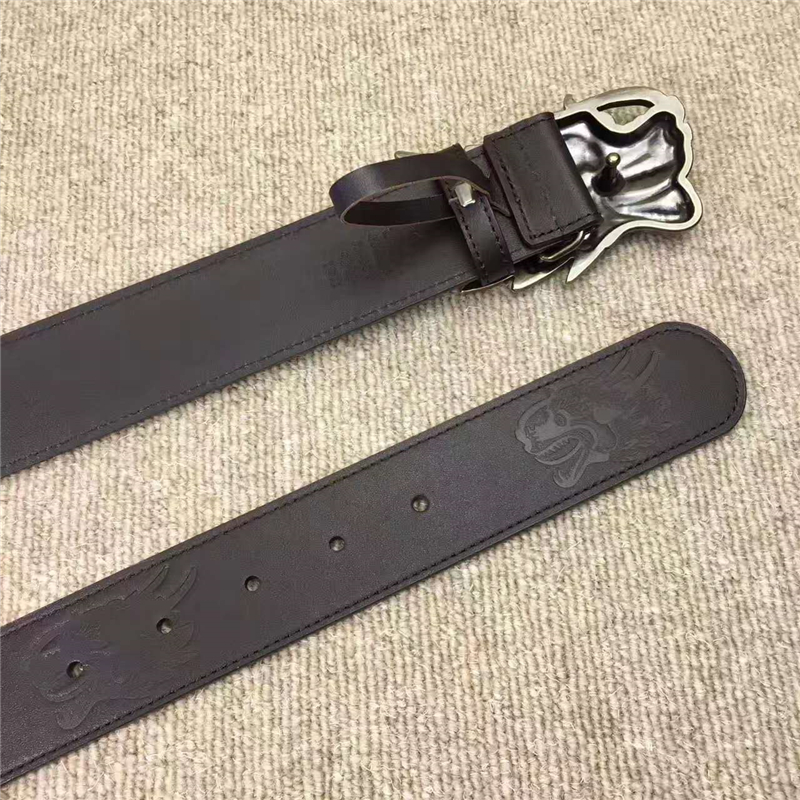 GUCCI 古奇新款 雙面進口平紋頭層牛皮 拋光仿古銅 金屬扣頭