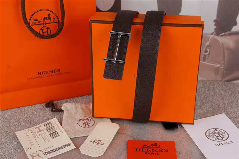 HERMES 2017經典款 進口牛皮 原版 不銹鋼扣頭