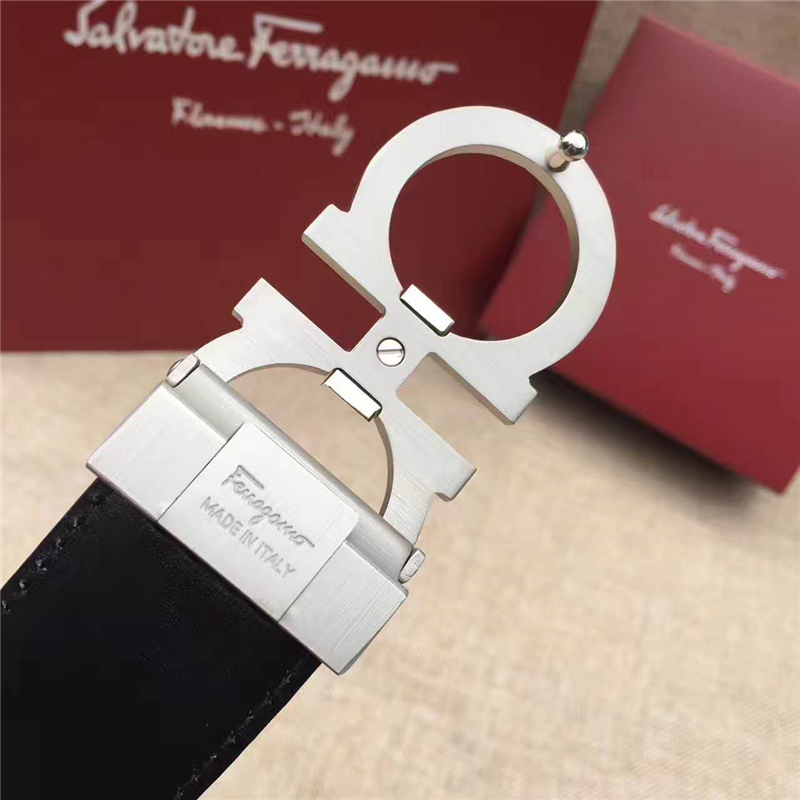 菲拉格慕 專柜同款 特供進口雙面原版皮 商務休閑款