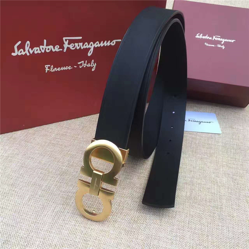 菲拉格慕 專柜同款 特供進口雙面原版皮 商務休閑款