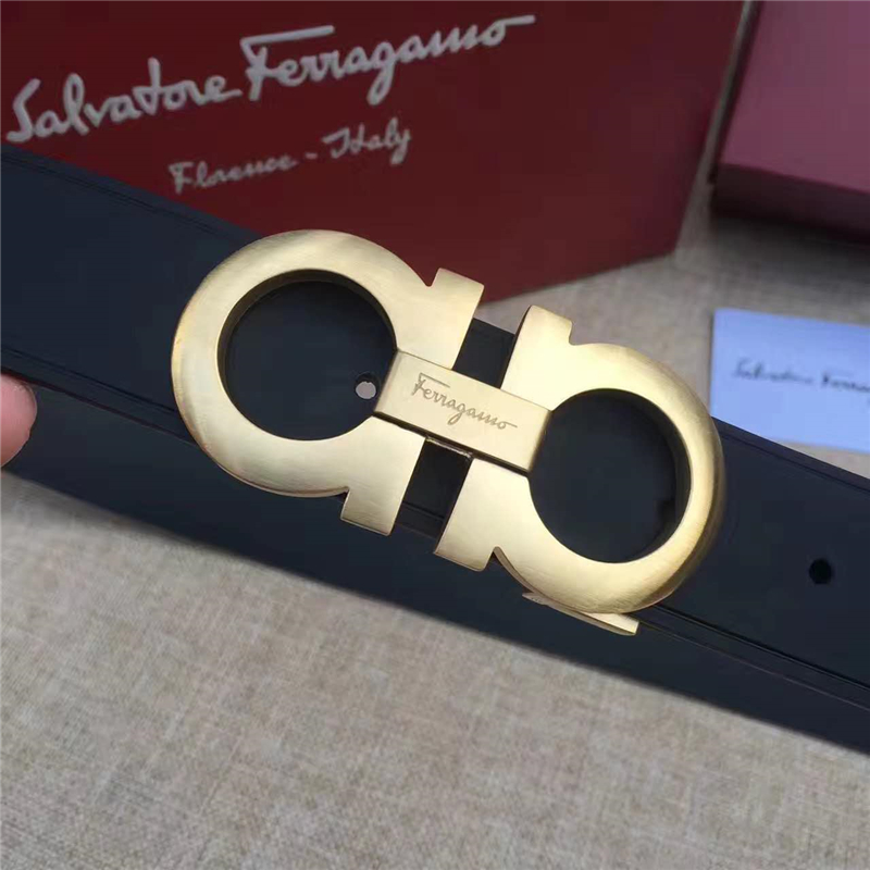 菲拉格慕 專柜同款 特供進口雙面原版皮 商務休閑款