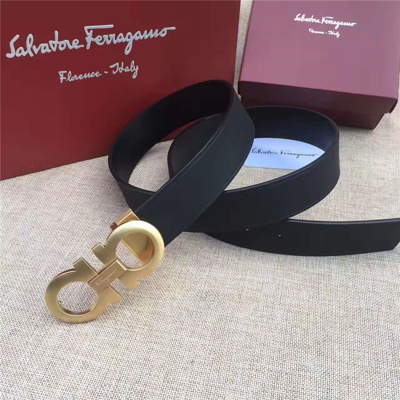 菲拉格慕 專柜同款 特供進口雙面原版皮 商務休閑款