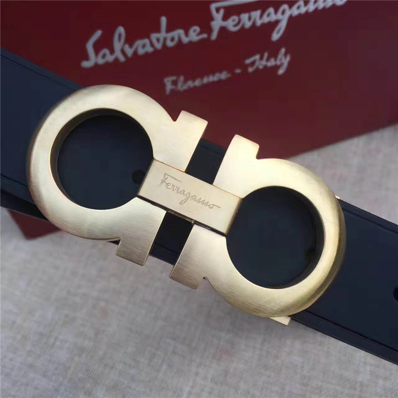 菲拉格慕 專柜同款 特供進口雙面原版皮 商務休閑款