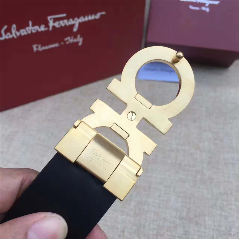 菲拉格慕 專柜同款 特供進口雙面原版皮 商務休閑款