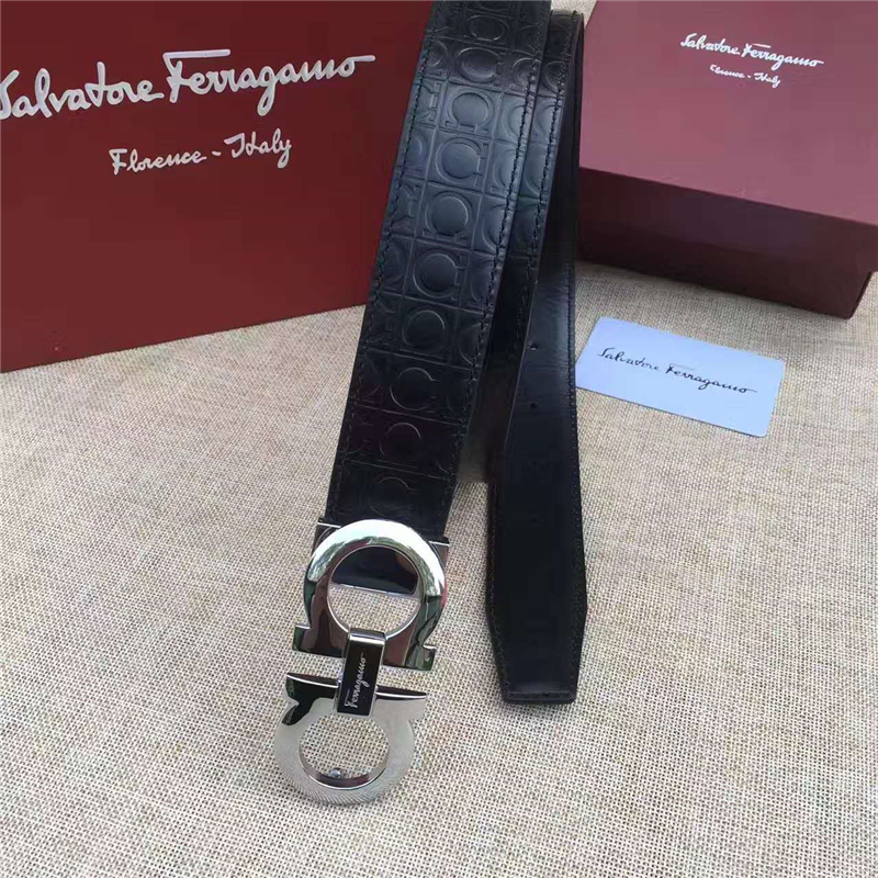 菲拉格慕 專柜同款 特供進口雙面原版皮 商務休閑款