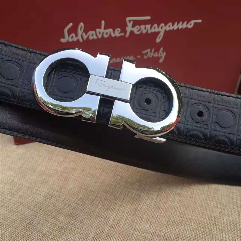 菲拉格慕 專柜同款 特供進口雙面原版皮 商務休閑款