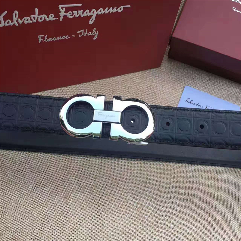 菲拉格慕 專柜同款 特供進口雙面原版皮 商務休閑款