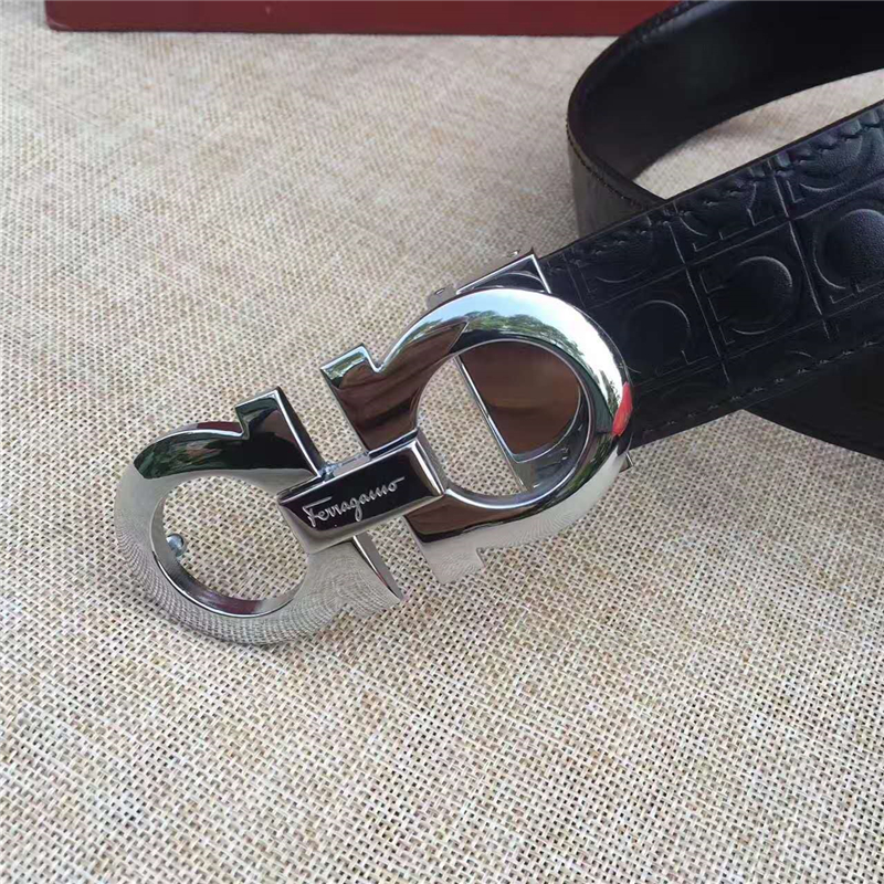 菲拉格慕 專柜同款 特供進口雙面原版皮 商務休閑款