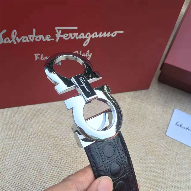 菲拉格慕 專柜同款 特供進口雙面原版皮 商務休閑款