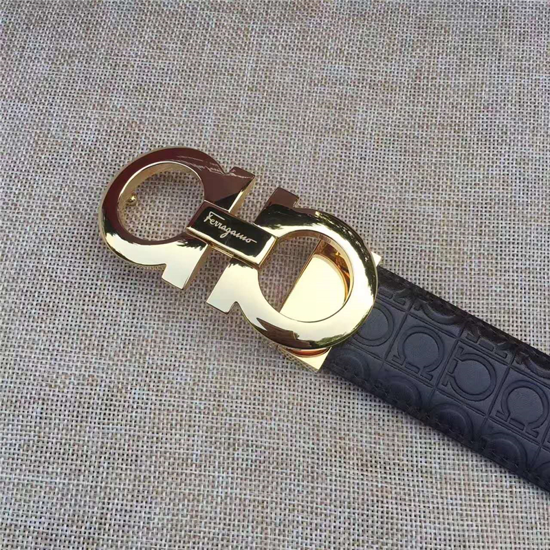 菲拉格慕 專柜同款 特供進口雙面原版皮 商務休閑款