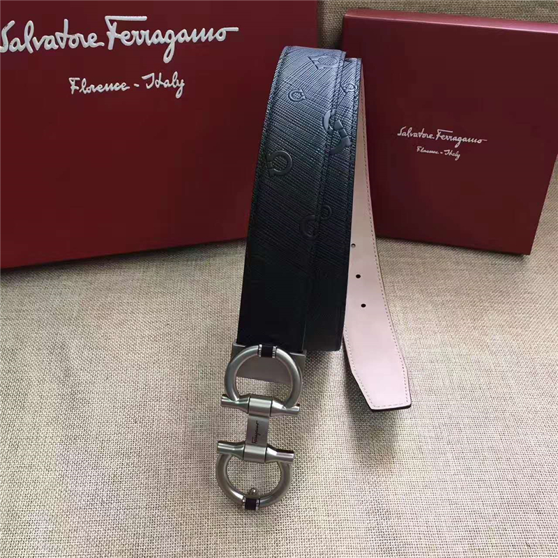 Salvatore Ferragamo 菲拉格慕 原廠特供進(jìn)口雙面原版皮 正裝腰帶