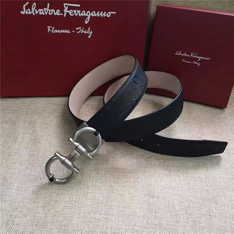 Salvatore Ferragamo 菲拉格慕 原廠特供進(jìn)口雙面原版皮 正裝腰帶