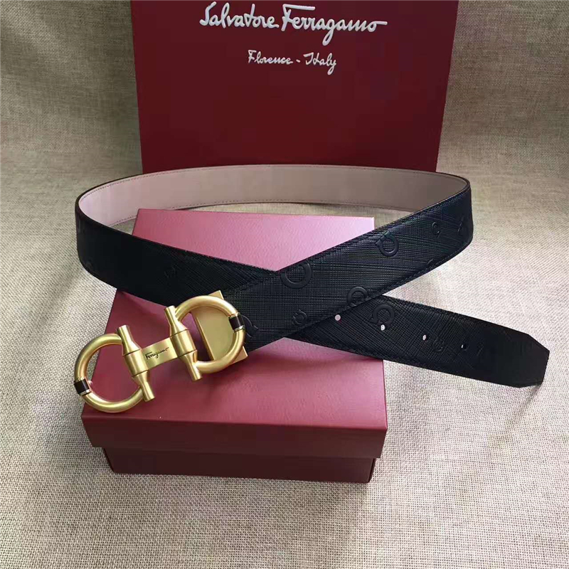 Salvatore Ferragamo 菲拉格慕 原廠特供進(jìn)口雙面原版皮 正裝腰帶