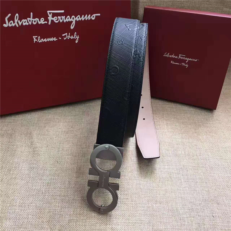 Salvatore Ferragamo 菲拉格慕 原廠特供進(jìn)口雙面原版皮 正裝腰帶