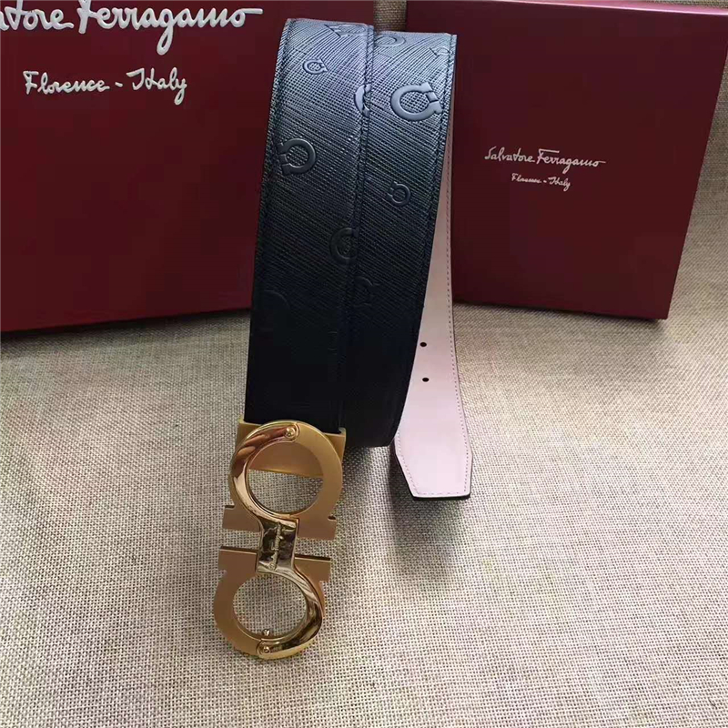 Salvatore Ferragamo 菲拉格慕 原廠特供進口雙面原版皮 正裝腰帶