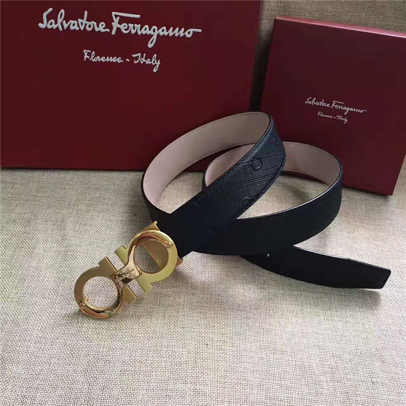Salvatore Ferragamo 菲拉格慕 原廠特供進口雙面原版皮 正裝腰帶