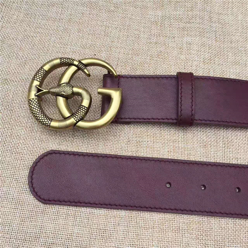 Gucci 原版牛皮 仿古銅蛇 金屬腰帶扣 頂級(jí)精品
