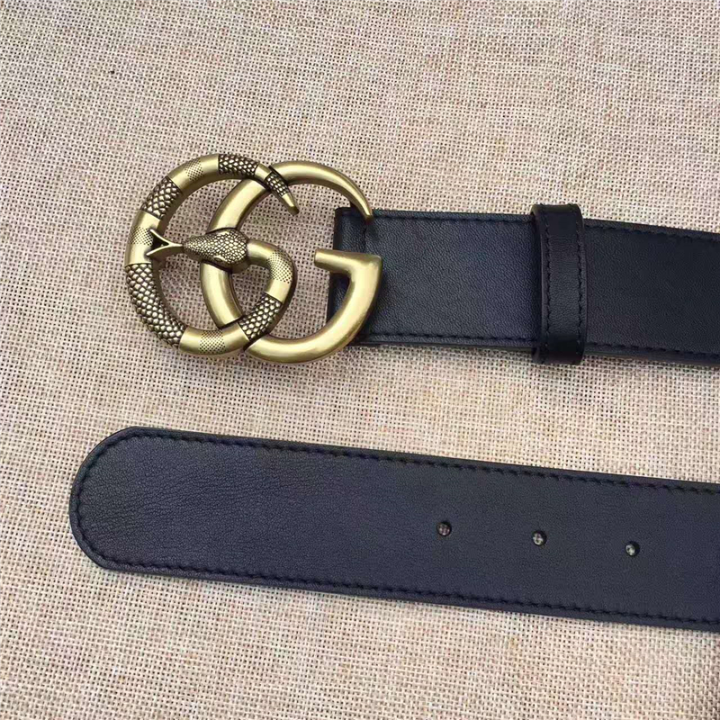 Gucci 原版牛皮 仿古銅蛇 金屬腰帶扣 頂級(jí)精品