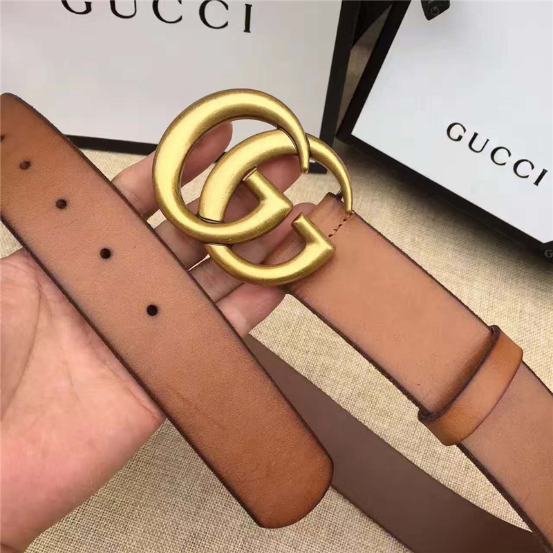 Gucci 原版牛皮 原單仿古銅金屬扣 頂級精品