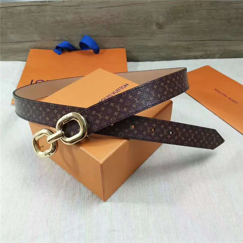 LV 路易威登 CUT MONOGRAM 雙面腰帶 最新女神腰帶 原版復制