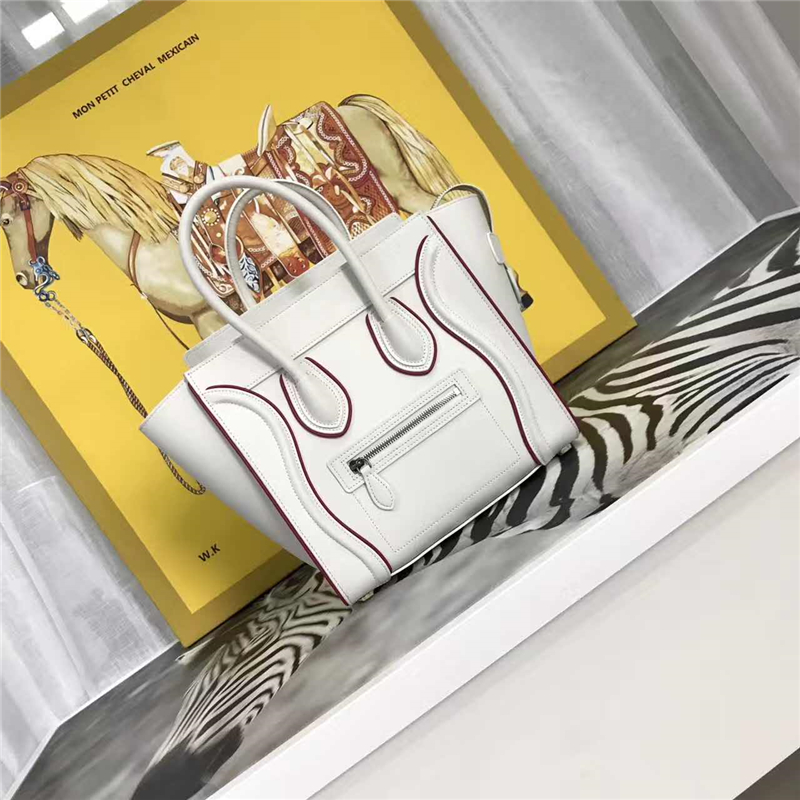 最新版Celine笑臉包 賽琳女包 Celine手提包 囧包 手工包