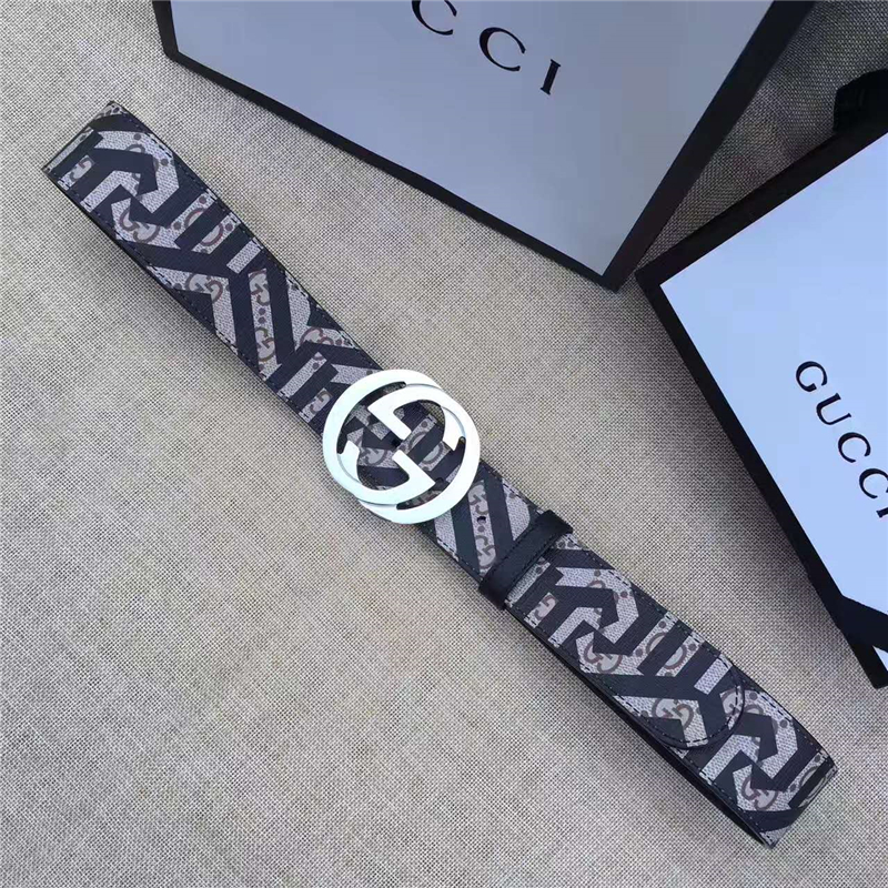 古馳 Gucci 2017新品 互扣式雙G Caleido印花 進口人造革