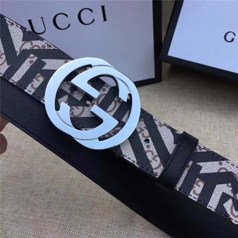 古馳 Gucci 2017新品 互扣式雙G Caleido印花 進口人造革