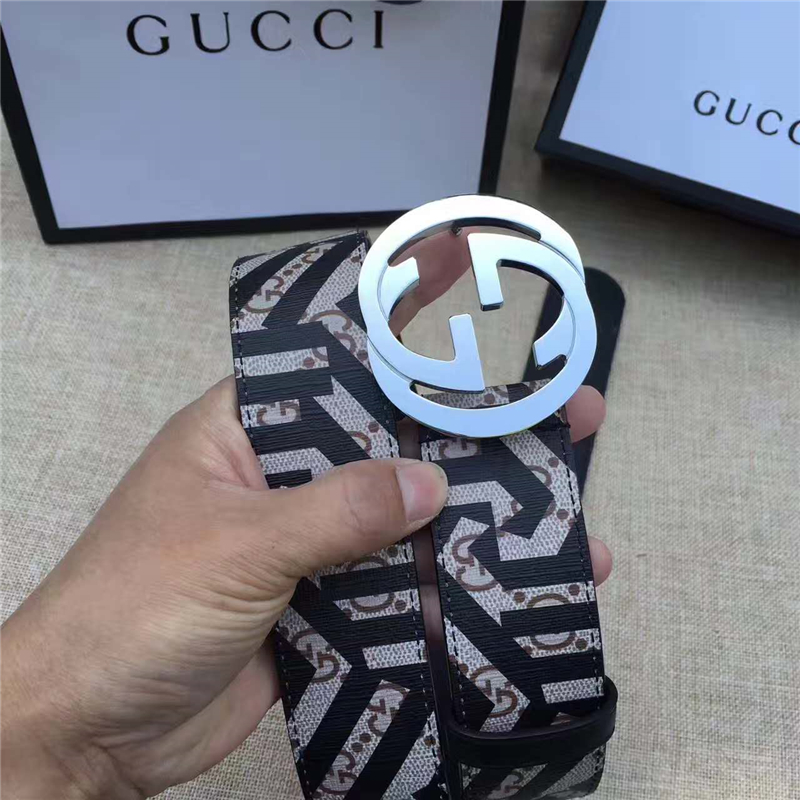 古馳 Gucci 2017新品 互扣式雙G Caleido印花 進口人造革