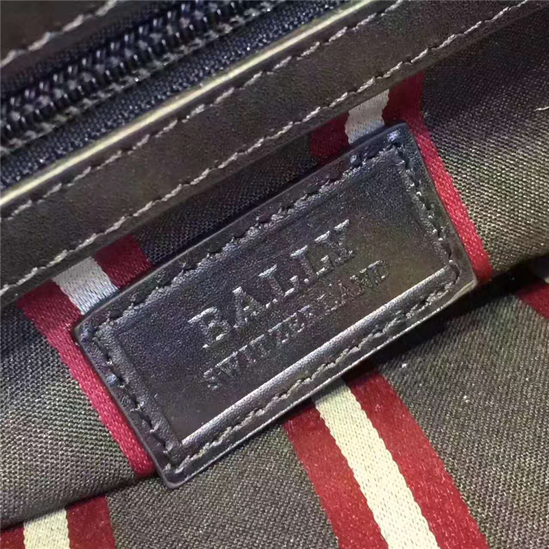 BALLY歐洲裝柜新款 進口牛皮 休閑牛皮手提單肩斜挎包包 黑色