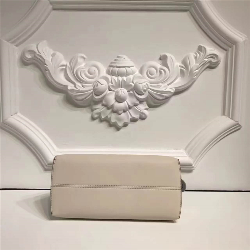 149S FENDI 芬迪 2017新款 柔軟小牛皮 拼色波士頓手提包挎包 米色拼粉