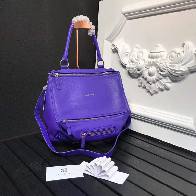 10912 Givenchy 紀(jì)梵希 優(yōu)質(zhì)山羊皮 手提包肩包 紫色