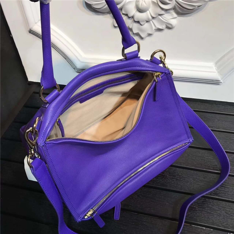 10912 Givenchy 紀(jì)梵希 優(yōu)質(zhì)山羊皮 手提包肩包 紫色