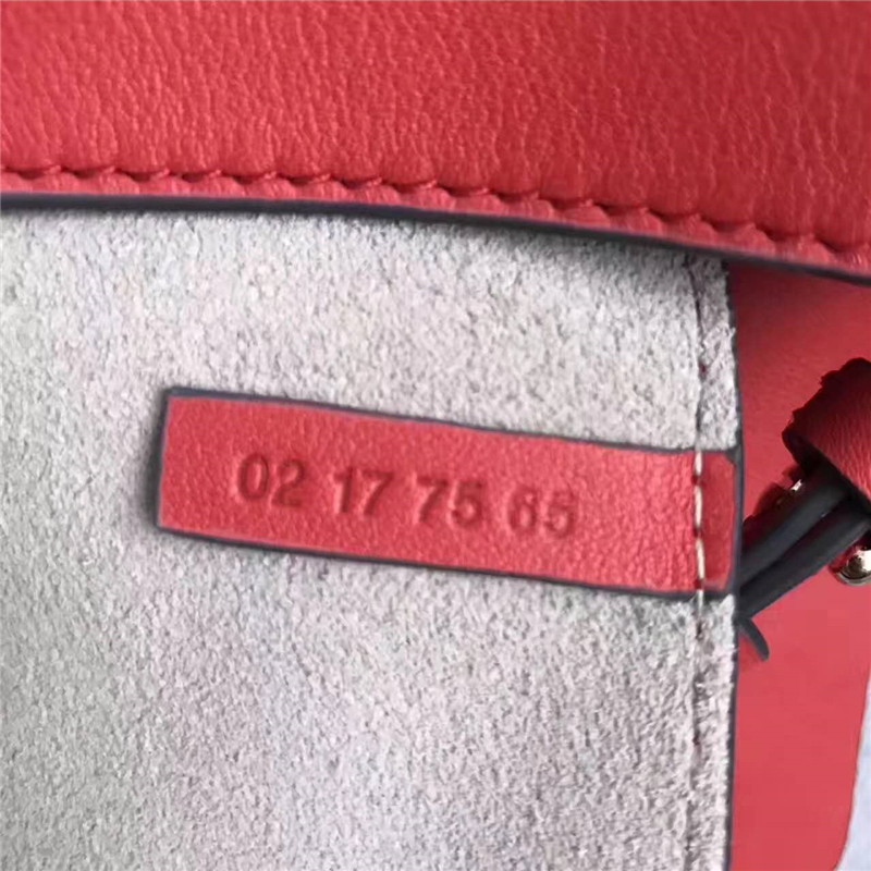 7565 Chloe 珂洛伊 Faye mini 牛皮配磨砂皮 圓環鏈條 單肩斜挎包 紅色