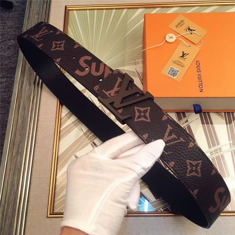 MP015 路易威登 Lv與Spreme聯(lián)名款 原單品質(zhì) 進(jìn)口頭層皮 荔枝紋 咖啡色