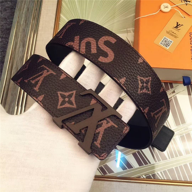 MP015 路易威登 Lv與Spreme聯(lián)名款 原單品質(zhì) 進(jìn)口頭層皮 荔枝紋 咖啡色