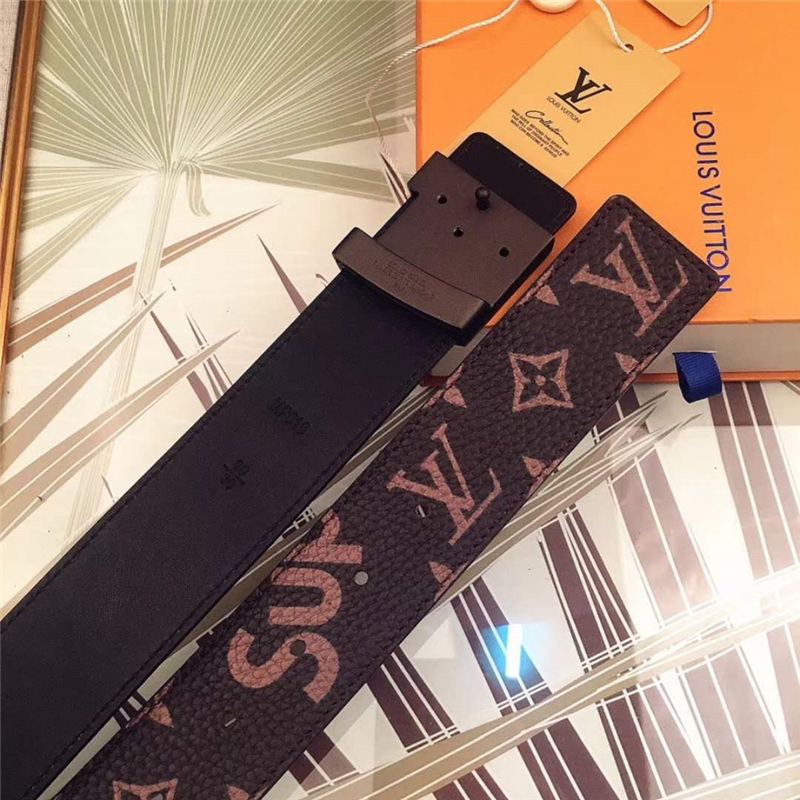 MP015 路易威登 Lv與Spreme聯(lián)名款 原單品質(zhì) 進(jìn)口頭層皮 荔枝紋 咖啡色