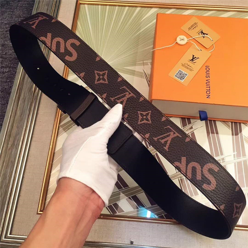 MP015 路易威登 Lv與Spreme聯(lián)名款 原單品質(zhì) 進(jìn)口頭層皮 荔枝紋 咖啡色