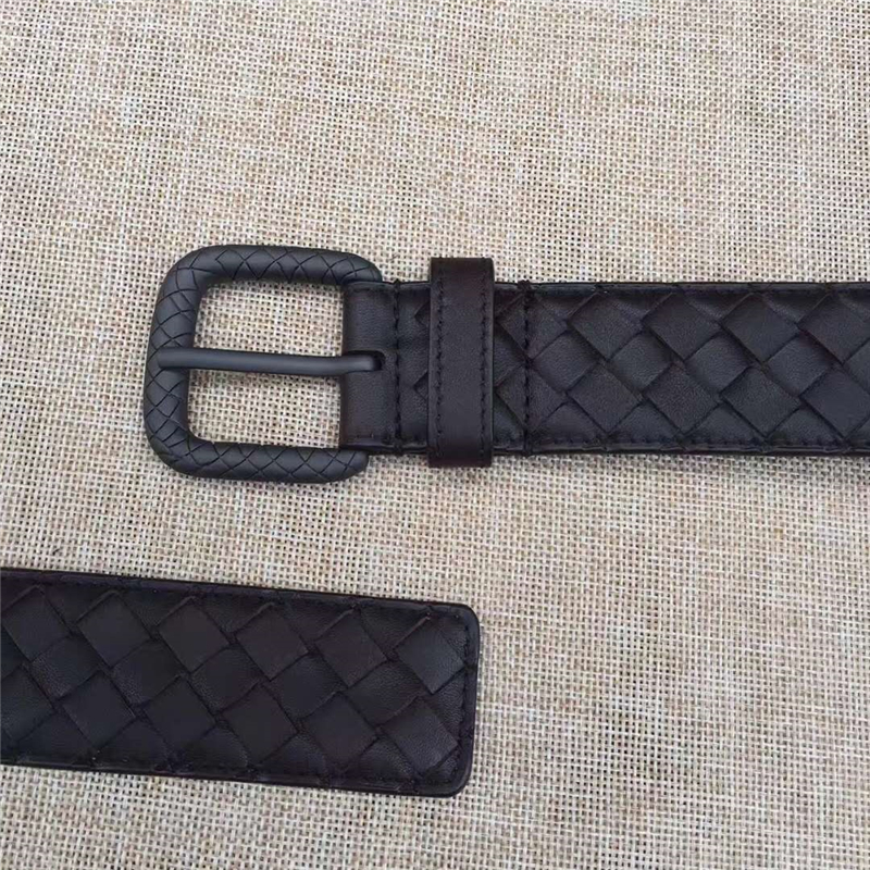 BV寶緹嘉 手工編織皮帶 2017新款 低調(diào)奢華 針扣休閑皮帶